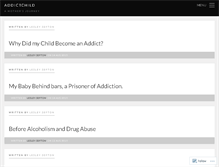 Tablet Screenshot of addictchild.com